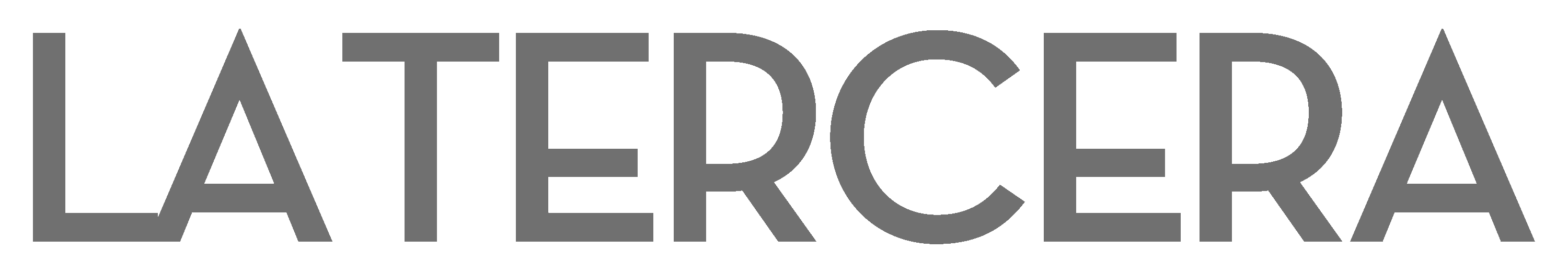 La Tercera Logo gris invertido