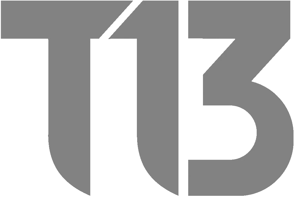 Tele13 logo gris